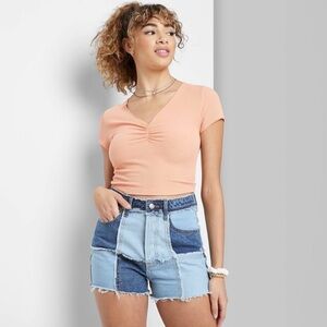 Women's Super-High Rise Cut-Off Jean Shorts - Wild Fable™- Size 18